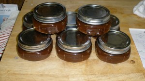 Jars of Apple Cranberry Butter